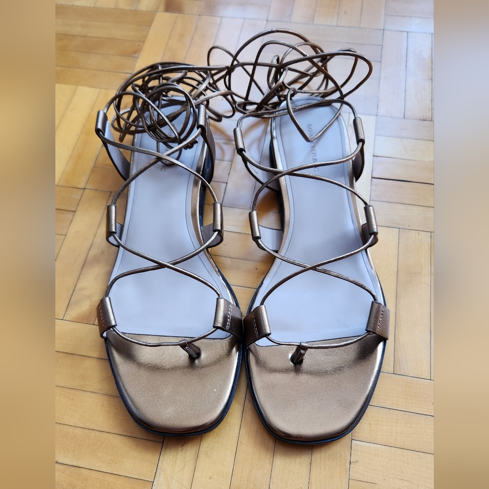 NEW Banana Republic Demi Wedge Gladiator Leather Sandals